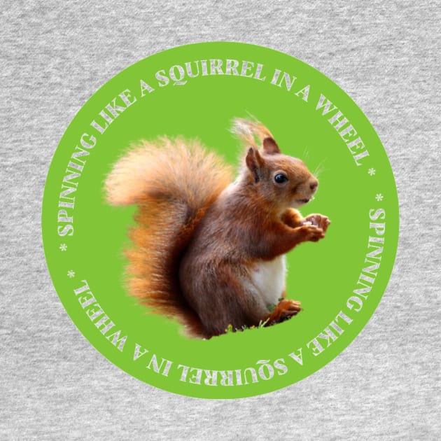 spinning like a squirrel in wheel by creative.pro100